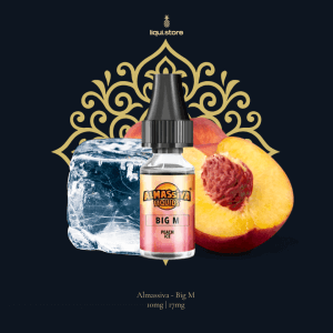 Almassiva Big M 10 mg | 17 mg NicSalt Liquid – Pfirsich‑Ice Intensiv