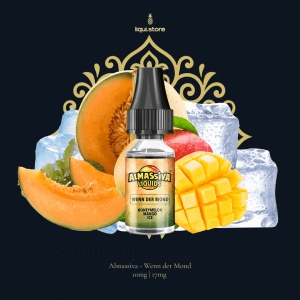 Almassiva Wenn der Mond 10 mg | 17 mg NicSalt Liquid – Honigmelone & Mango mit Eis‑Twist