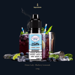 Dinner Lady Blueberry Lemonade 10 mg | 20 mg NicSalt Liquid – Beerig‑zitronige Erfrischung
