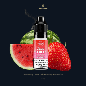 Dinner Lady Fruit Full – Strawberry Watermelon 10 mg | 20 mg NicSalt Liquid