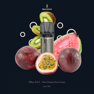 Elfbar ELFA – Kiwi Passion Fruit Guava 0 mg Liquid Pods – Exotik pur, ganz ohne Nikotin