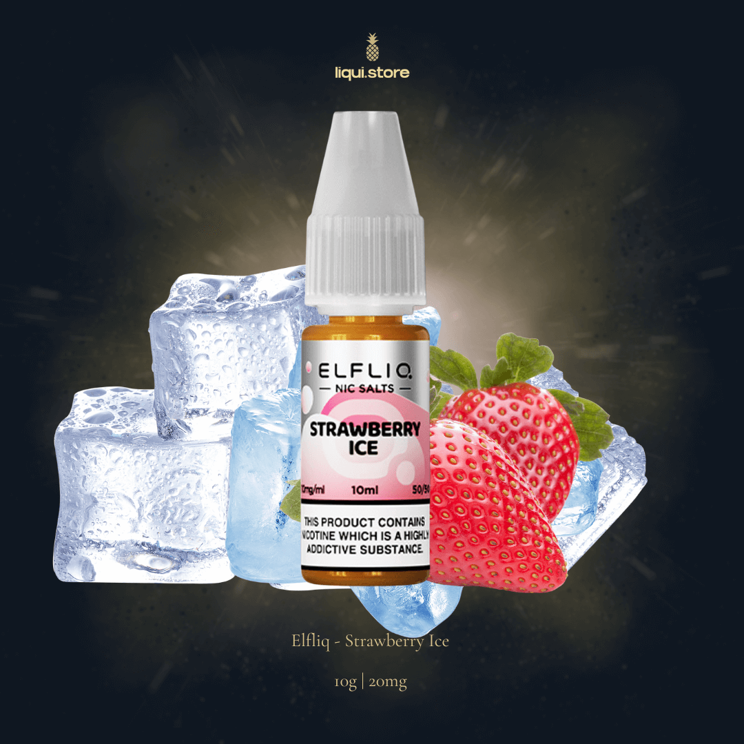 Elfliq Strawberry Ice 10 mg | 20 mg NicSalt Liquid – Fruchtig-kühles Erdbeer-Vergnügen