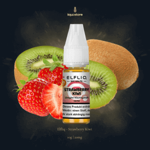Elfliq Strawberry Kiwi 10 mg | 20 mg NicSalt Liquid – Fruchtig & exotisch