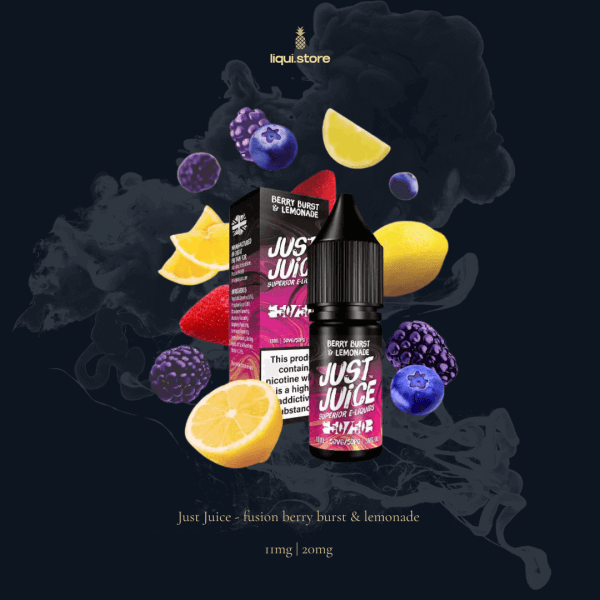 Just Juice Berry Burst & Lemonade 11 mg | 20 mg Nikotinsalz Liquid – Fruchtig, spritzig, anders