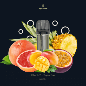 Elfbar ELFA – Tropical Fruit 0 mg Liquid Pods – Exotik ganz ohne Nikotin