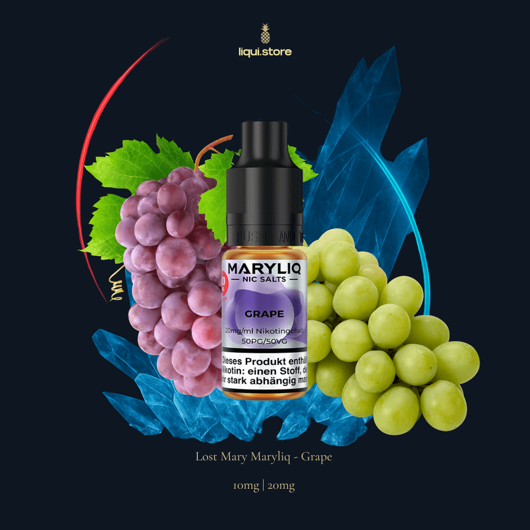Maryliq Grape 10 mg | 20 mg NicSalt Liquid – Reife Traube mit elegantem Frische-Kick