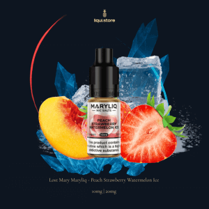 Maryliq Peach Strawberry Watermelon 10 mg | 20 mg Nikotinsalz Liquid – Tropischer Fruchtmoment in jeder Wolke