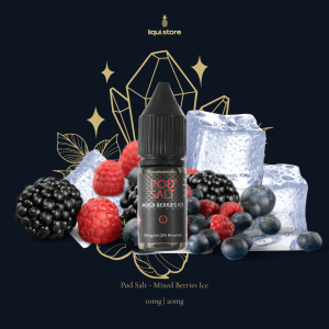 Pod Salt Mixed Berries Ice 10 mg | 20 mg NicSalt Liquid – Gefrorene Beeren-Explosion