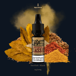 Tom Klarks Klassik 10 mg | 20 mg NicSalt Liquid – Eleganter Tabakgenuss modern interpretiert