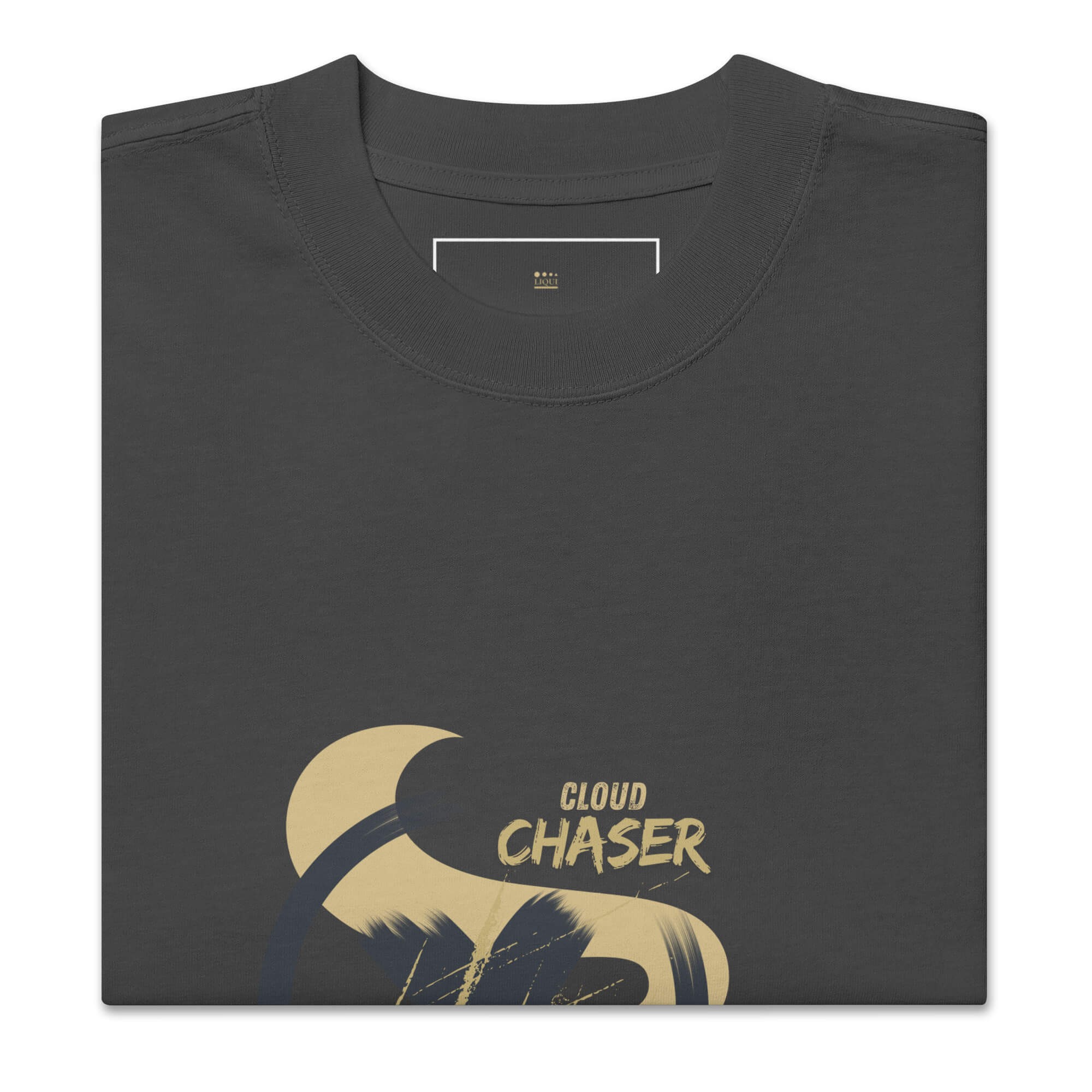 Liqui - Cloud Chaser oversized faded t-shirt – Bild 5