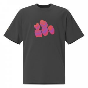 Liqui - Techno Girl oversized faded t-shirt