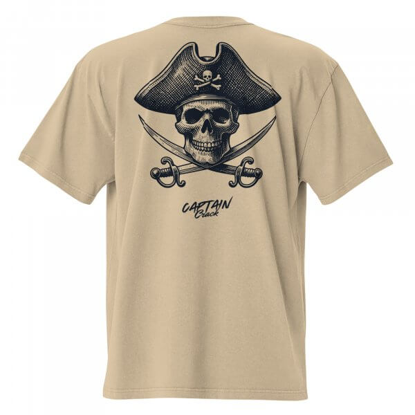 Liqui - Captain Crack oversized faded t-shirt – Bild 4