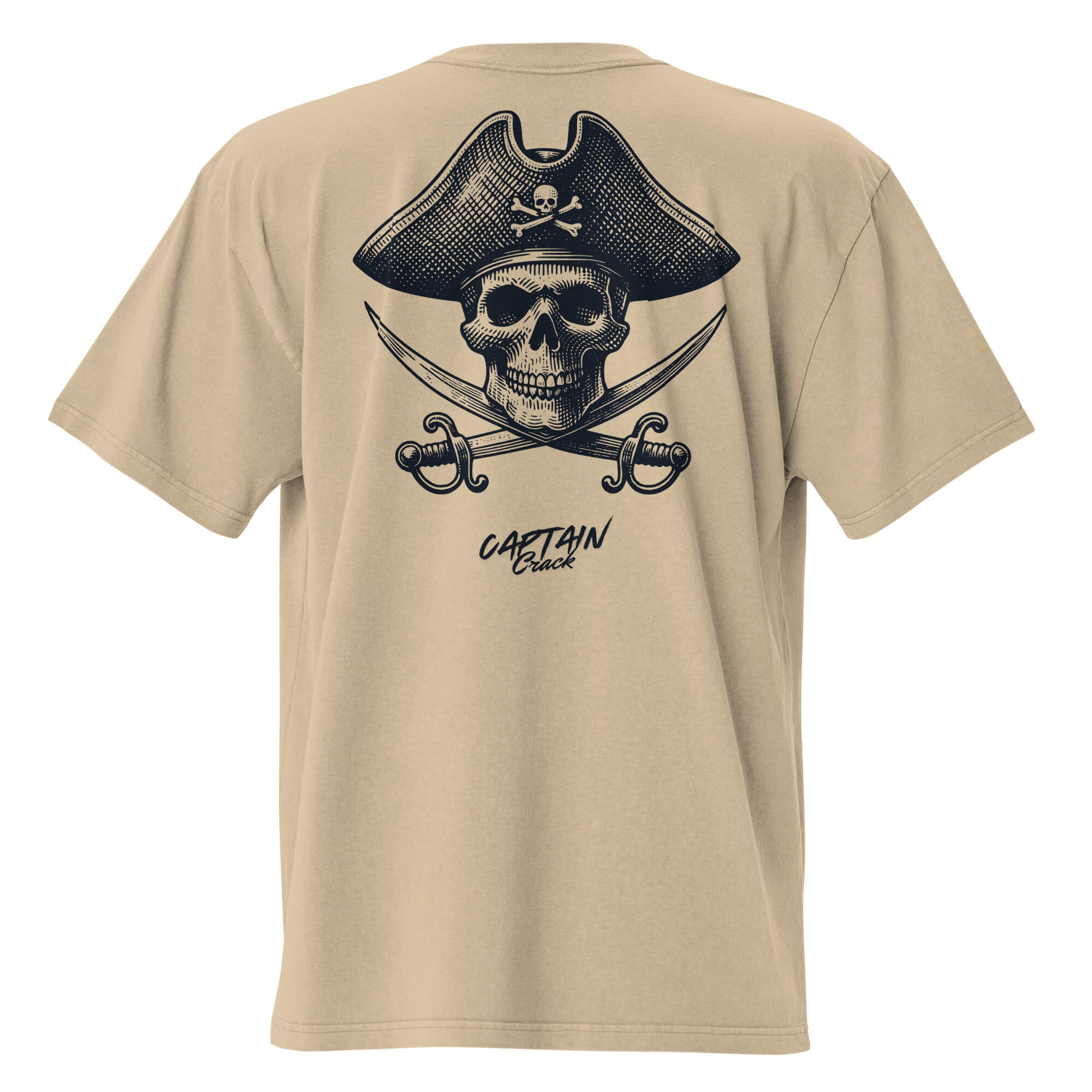 Liqui - Captain Crack oversized faded t-shirt – Bild 4
