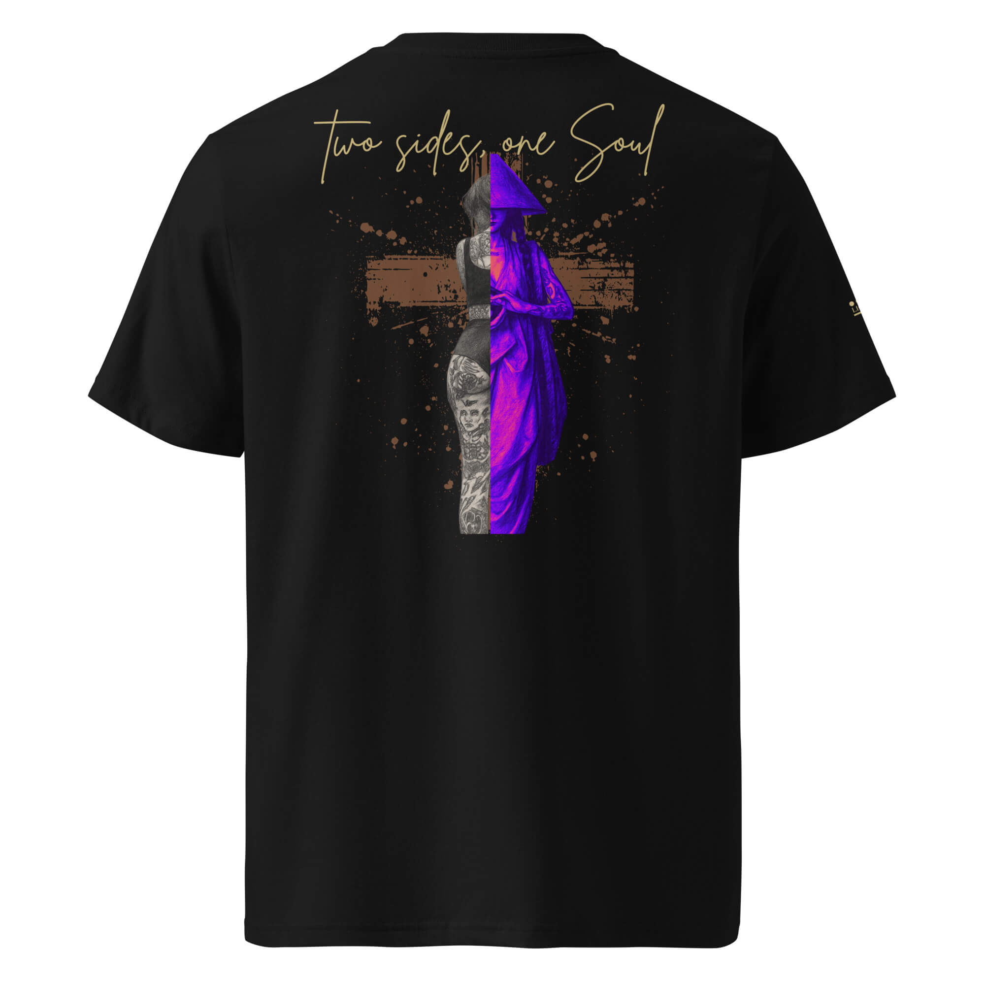 liqui - two sides, one soul Unisex organic cotton t-shirt – Bild 2