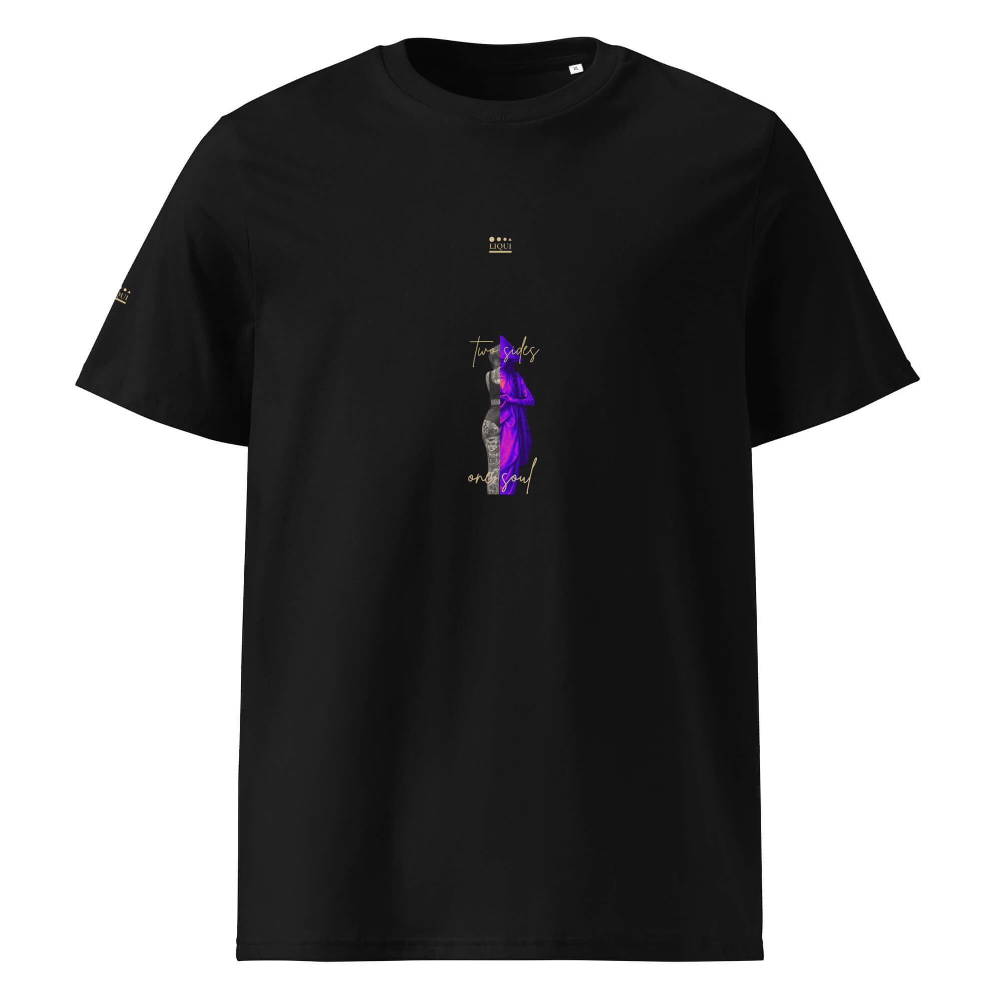 liqui - two sides, one soul Unisex organic cotton t-shirt
