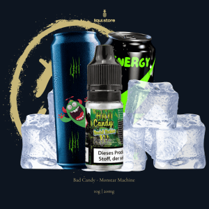 Bad Candy – Monstar Machine 10 mg | 20 mg NicSalt Liquid – Energy Drink mit Beeren & Citrus