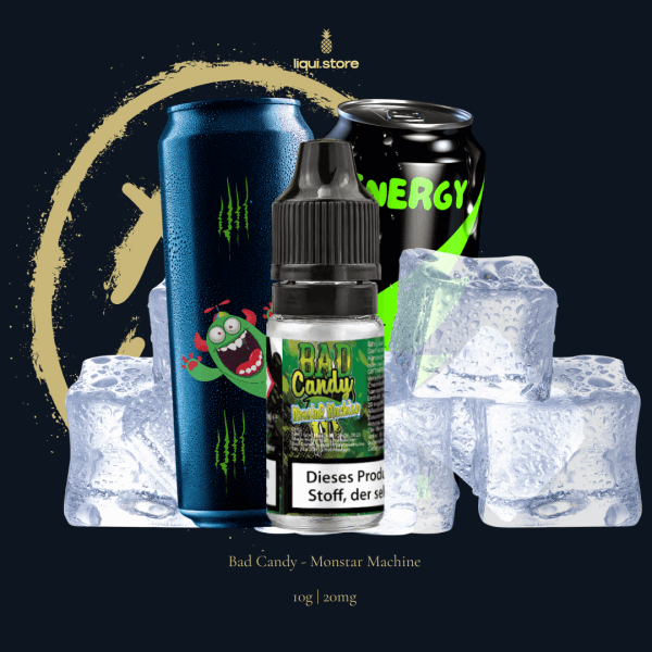 Bad Candy – Monstar Machine 10 mg | 20 mg NicSalt Liquid – Energy Drink mit Beeren & Citrus