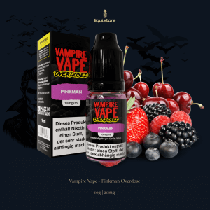 Vampire Vape – Pinkman Overdose 10 mg | 20 mg NicSalt Liquid – Beeren & Citrus mit Frische