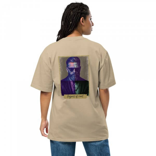 Liqui - Layers of real Oversized faded t-shirt – Bild 8