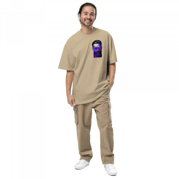 Liqui - Layers of real Oversized faded t-shirt – Bild 5