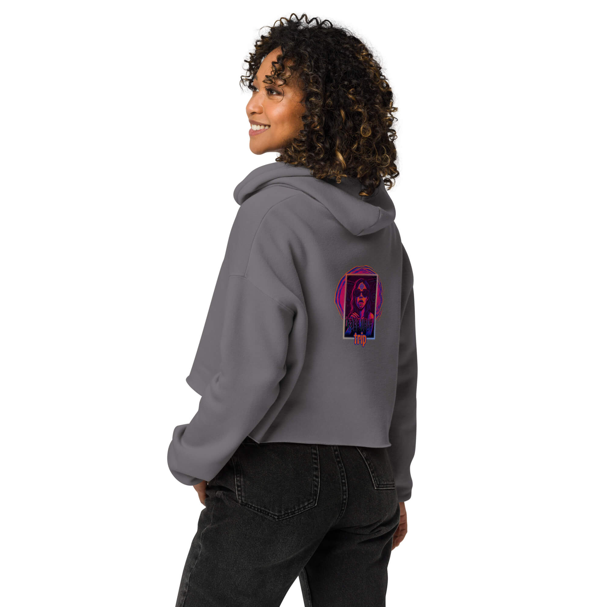 Liqui - Take your Trip Crop-Hoodie – Bild 6